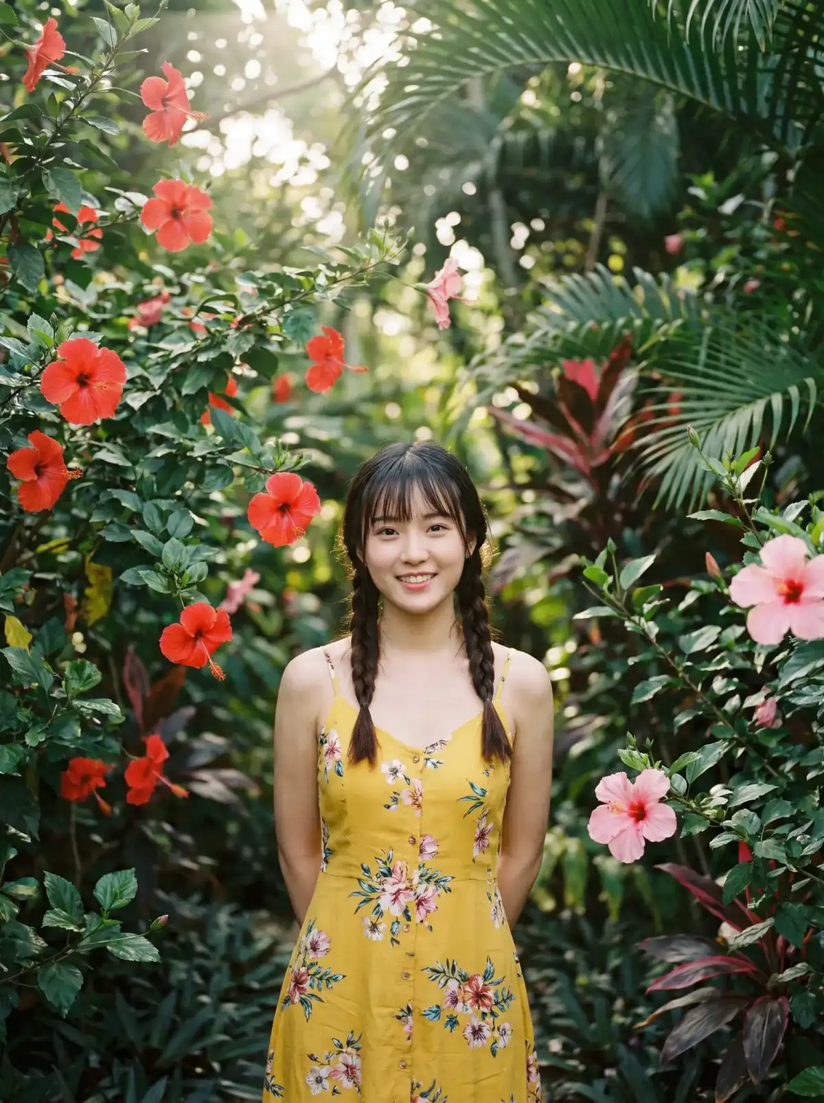 爱情岛-热帖推荐|交流平台|热门社区|爱情岛 嘉宾在热带花园中的写真